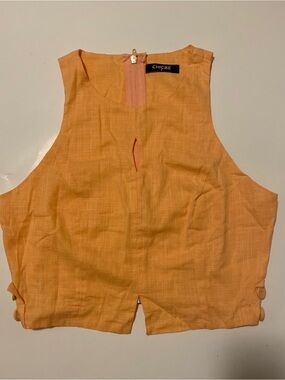 Chic Me Sleeveless Orange Top